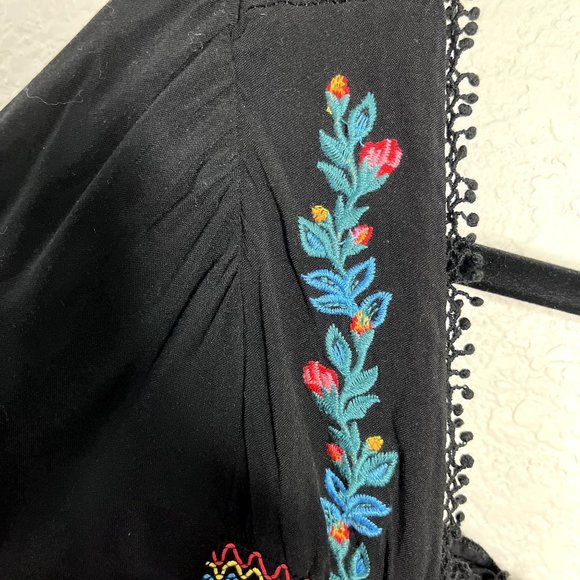 SOLD ON EBAY Savanna Jane Black Boho Dress Size L - Picture 4 of 7